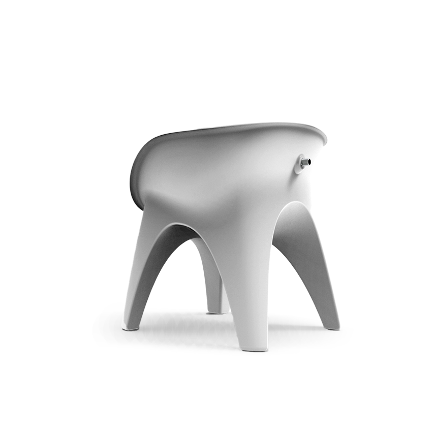 Back view - SoSoak Shower Soaking Chair