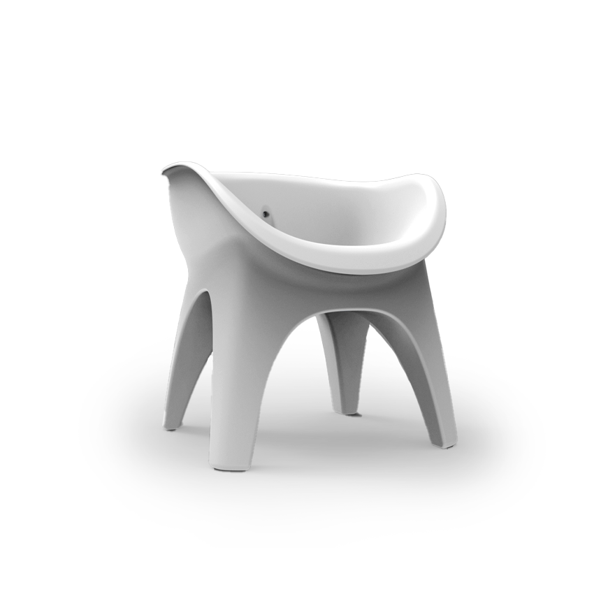 Straight-On View - SoSoak Shower Soaking Chair