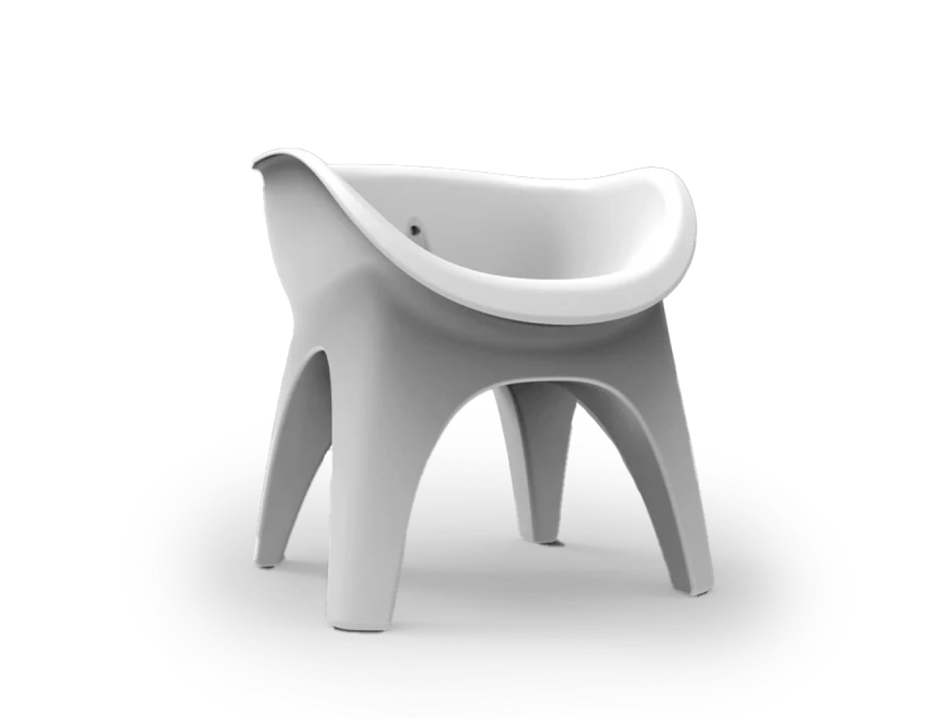 SoSoak™ front facing view - SoSoak™ Shower Soaking Chair